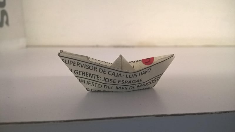 bateau en papier