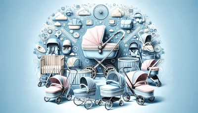 Comment choisir une poussette pour nouveau-né : le guide complet 2026 - AI generated illustration